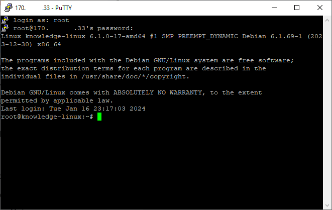 Connexion SSH demande de mot de passe